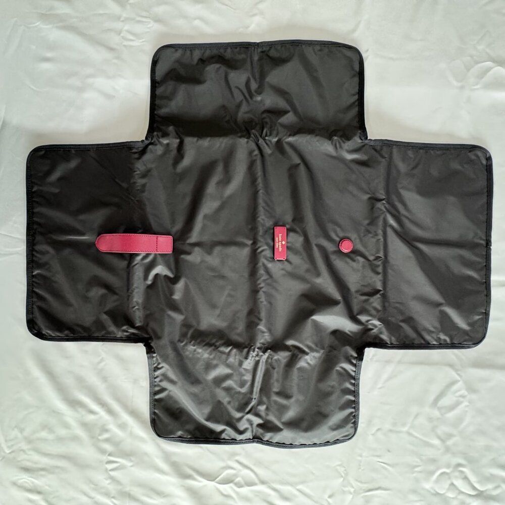 Kate Spade Black Nylon Foldable Travel Organizer Accessory Bag NWTB Multiple Poc - Picture 8 of 11